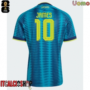 Colombia James Rodriguez #10 Seconda Maglia Mondiali 2026 Manica Corta